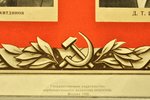 Padomju Savienības komunistiskās partijas Centrālās komitejas Prezidijs, 1956 g., plakāts, papīrs, 5...