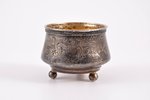 saltcellar, silver, 84 standard, 33.75 g, Ø 5.4, h 4 cm, by I.Prokofyev, 1899-1908, Moscow, Russia...