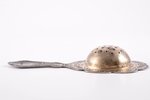 strainer with holder, silver, 875 standart, gilding, silver stamping, 1972, 30.85 g, Baku Jewelry Fa...