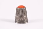 thimble, silver, 84 ПТ standard, 3.15 g, h 2.1 cm, the border of the 19th and the 20th centuries, ha...