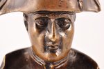 krūšutēls, Napoleons Bonaparts, bronza, h 15 cm, svars 1361.6 g....
