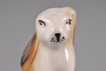 figurine, Rabbit, porcelain, Riga (Latvia), USSR, Riga porcelain factory, 1970, 5,4 cm...