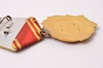 the Order of Lenin, Nº 417119, with a document, gold, platinum, USSR, 1977, 45.2 x 38.3 mm...