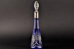 carafe, silver, blue crystal, 800 standart, the beginning of the 20th cent., (item's weight) 325.05...