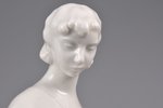 figurine, A Sitting Girl, porcelain, Riga (Latvia), USSR, sculpture's work, molder - Anatoly Travnik...