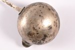 spoon sauce, silver, 12 лот (750) standard, 30.90 g, 18 cm, Viedt, the middle of the 19th cent., Ger...