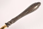 cake server, silver, 875 standart, gilding, the 20ties of 20th cent., (item's weight) 98.60 g, Latvi...