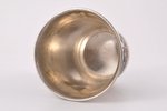 goblet, silver, 84 standard, 70 g, engraving, niello enamel, h = 6.8 cm, Ø = 6.2 cm, by Dmitriyev M....