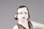 figurine, Art Deco Style Dancer, porcelain, Riga (Latvia), sculpture's work, handpainted by Antonina...