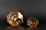 karafe, sudrabs, dzintara stikls, 875 prove, 20 cm, 20 gs. 30tie gadi, Latvija...