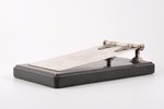 rakstāmmape, sudrabs, мрамор, 84 prove, (вес серебра) ~188 g, 20.5 x 12 cm, Klingerta Gustava Gustav...