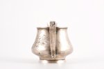 cream jug, silver, 84 standard, 143.95 g, engraving, gilding, 8.2 cm, 1899-1908, Moscow, Russia...