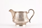 cream jug, silver, 84 standard, 143.95 g, engraving, gilding, 8.2 cm, 1899-1908, Moscow, Russia...