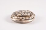 ashtray, silver, 925 standard, 24.60 g, silver stamping, 5.4 x 5.4 cm, the 50-60ies of 20th cent....