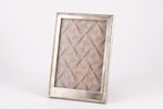 photo frame, silver, 875 standard, 86.25 g, 17.3 x 12.4 cm, the 20-30ties of 20th cent....