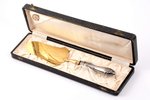 cake server, silver, 875 standart, gilding, the 30ties of 20th cent., (item's weight) 87.05 g, Latvi...
