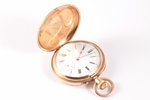 kabatas pulkstenis, "Павелъ Буре", Šveice, 19. un 20. gadsimtu robeža, zelts, 583 prove, (izstrādāju...
