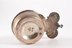 zeon cup, silver, 84 standart, engraving, 1895, 75.25 g, P. Milyukov workshop, Moscow, Russia, 12 x...