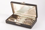 set of teaspoons, 6 pcs, silver, 84 standart, engraving, 1908-1917, 235.85 g, Morozov workshop, St....