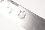 set of 6 knifes, silver, blade (steel) - Varipayev Brothers, 84 standart, the end of the 19th centur...
