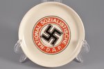 šķīvis, Trešais reihs, D.A.P. National-sozialistische, Ø = 9.3 cm, Vācija, 20 gs. 30tie gadi...