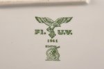 šķīvis, Trešais reihs, Luftwaffe, 41 x 26.8 cm, Vācija, 1941 g....