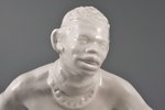 figurine, An African Man, porcelain, Riga (Latvia), USSR, sculpture's work, molder - Aldona Elfrida...