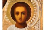 icon, Our Lady of Kazan, in icon case, board, silver, painting, guilding, 84 standard, Russia, 1890,...