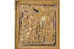 icon with foldable side flaps, Great Feasts, copper alloy, 2-color enamel, Russia, the 1st half of t...