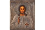 ikona, Jēzus Kristus Pantokrators (Visavaldītājs), dēlis, sudrabs, gleznojums, 84 prove, Krievijas i...