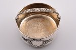 candy-bowl, silver, 875 standard, 198.20 g, Ø 11 cm, the 30ties of 20th cent., Latvia...