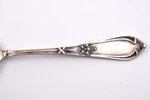 set of 6 dessert spoons, silver, 875 standart, the 20-30ties of 20th cent., 282.15 g, Latvia, 17.9 c...