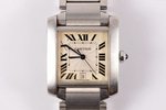 наручные часы, "Cartier" Tank, Швейцария, 2000-е годы, сталь, 97.95 г., Ø (браслет) 5.5 см, (цифербл...