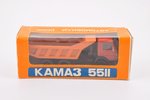 car model, Kamaz 5511, "Olympic games 1980 in Moscow", metal, USSR, 1980...