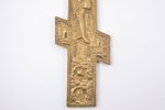 крест, Распятие, медный сплав, Российская империя, 2-я половина 19-го века, 38.5 x 19.8 x 0.8 см, 10...