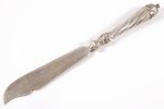 fish knife, silver, 800 standard, 62.55 g, engraving, 21.5 cm, the border of the 19th and the 20th c...