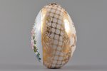 easter egg, flowers, hand-painted, porcelain, private factories, Russia, the beginning of the 20th c...