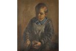 Диньгелис Станиславс (1899-1988), Портрет мальчика, 1946 г., холст, масло, 54 x 44.5 см...
