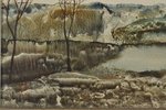 Anmanis Janis (1943), "Bright Day", 1992, carton, mixed tehnique, 20.5 x 29 cm...