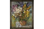 Kalnmalis Janis (1939), "Wild flowers", 1989, carton, oil, 100 x 80 cm...