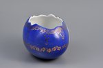 easter egg, Peafowl, porcelain, Germany, the 20-30ties of 20th cent., 13.5x9x7 cm...