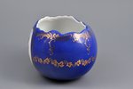 easter egg, Peafowl, porcelain, Germany, the 20-30ties of 20th cent., 13.5x9x7 cm...