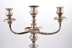 a pair of candlesticks, folding, "I.KUZNITSOV" mark, silver plated, Russia, the 2nd half of the 19th...