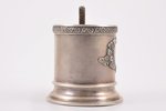 tea glass-holder, silver, 875 standard, 103.70 g, Ø 6.4 cm, (inner) Ø 6.4 cm, the 30ties of 20th cen...