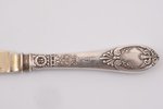 fruit knife, silver, 84 standard, 32.30 g, 16.8 cm, 1908, Kharkov, Russia...