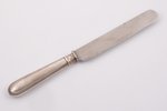 knife, silver, 84 standard, 141.95 g, 27.6 cm, N. Yanichkin's workshop, 1888, St. Petersburg, Russia...