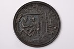 sienas medaljons, Aina no A. Mickeviča poēmas "Pans Tadeušs", čuguns, Ø 13.7 cm, svars 389.30 g., Kr...