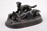 inkstand, Dogs at partridge, cast iron, 11.6 x 22 x 12.7 cm, weight 2050 g., USSR, Kasli, 1958...