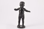 statuete, "Zēns", čuguns, 12.5 x 8 x 4 cm, svars 328.85 g., PSRS, Kasli, 1963 g....