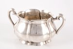 sugar-bowl, silver, 875 standard, 174.00 g, silver stamping, 7 cm, the 30ties of 20th cent., Latvia...